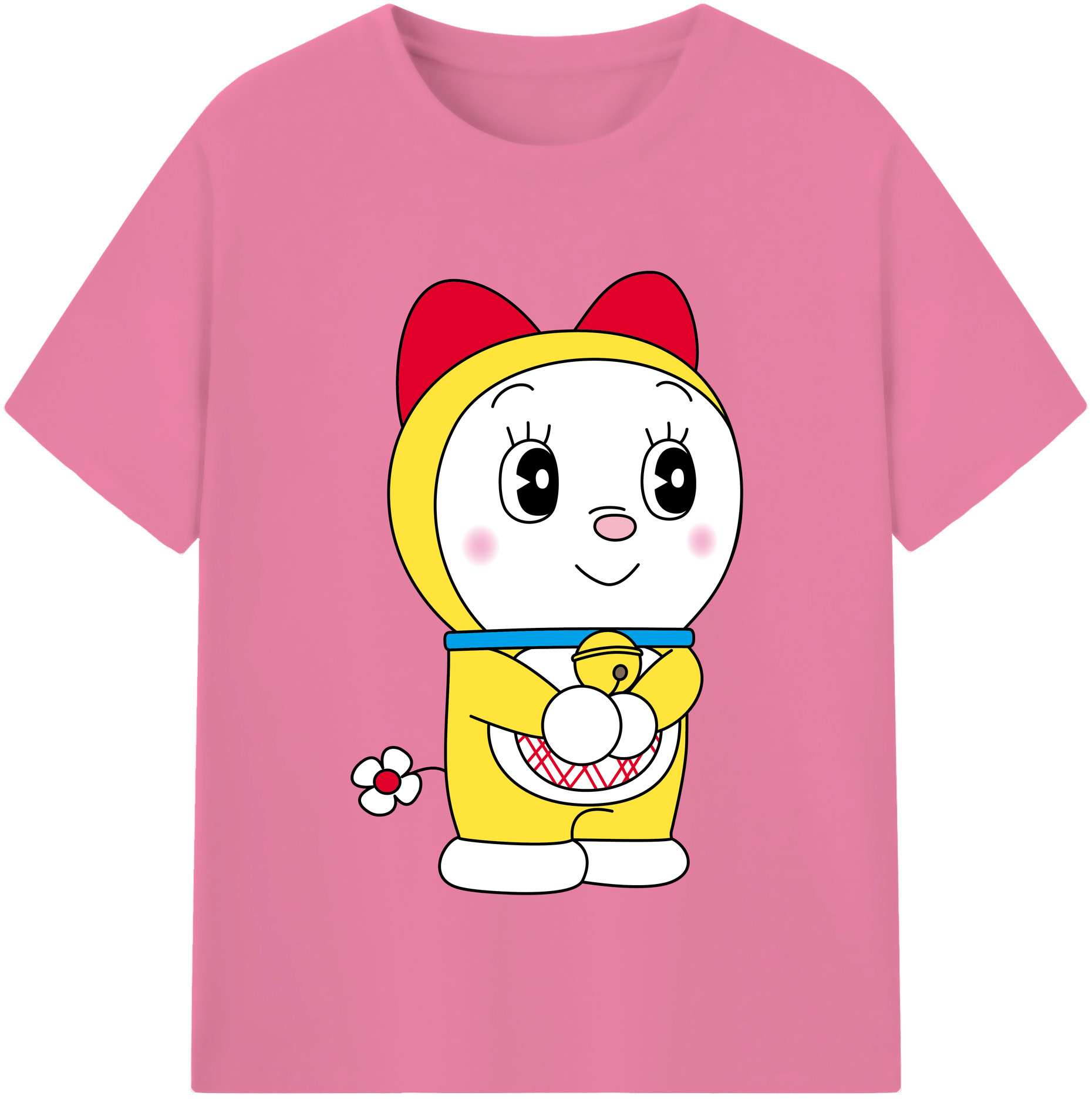 （画像用） ドラえもん ドラミ Doraemon Dorami 綿100％半袖Tシャツ（フロントプリント）